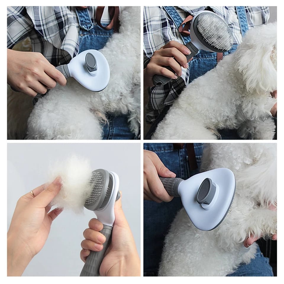 Round Shape Premium Automatic Grooming Brush - Image 2