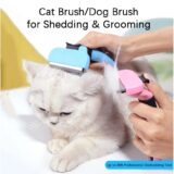 Deshedding Hair/ Fur Remover Brush for Pet Cat & Dog