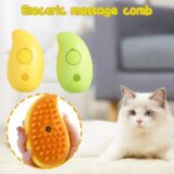 Mango Shape Cat Steam Brush, Steamy Pet Hair Removal Grooming Moist Brush