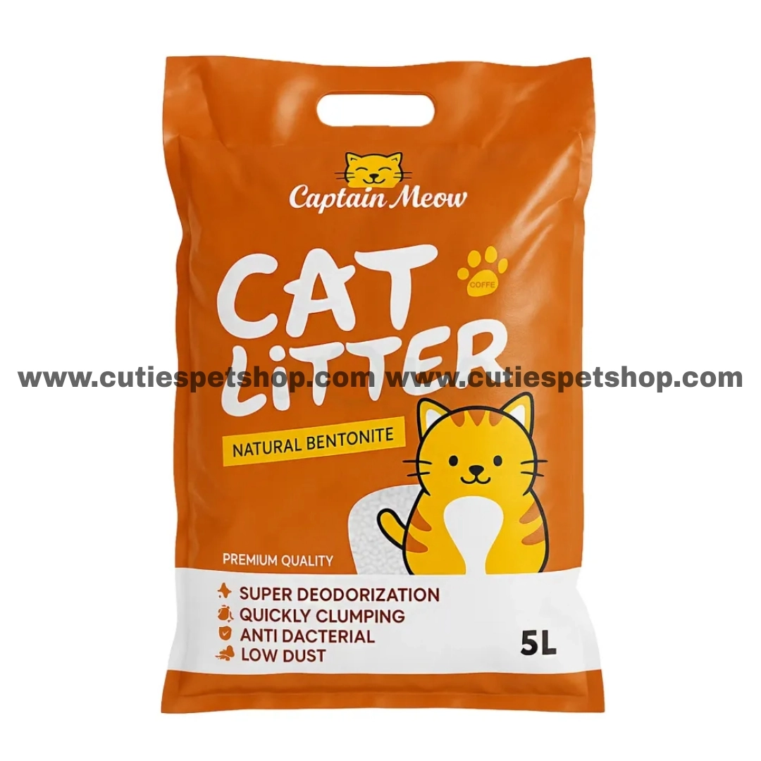 Captain Meow Bentonite Cat Litter Coffee 5L