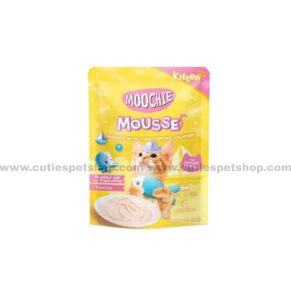 Moochie Kitten Cat Pouch Mousse With Tuna Topping Calamari 70g