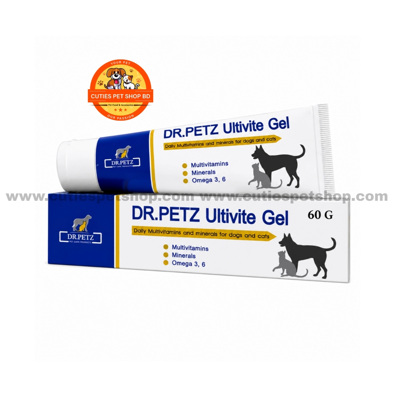 DR. PETZ Ultivite Gel 60gm Multivitamin Gel for Dogs & Cats