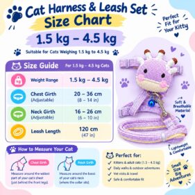 Adjustable Cat Harness with Leash