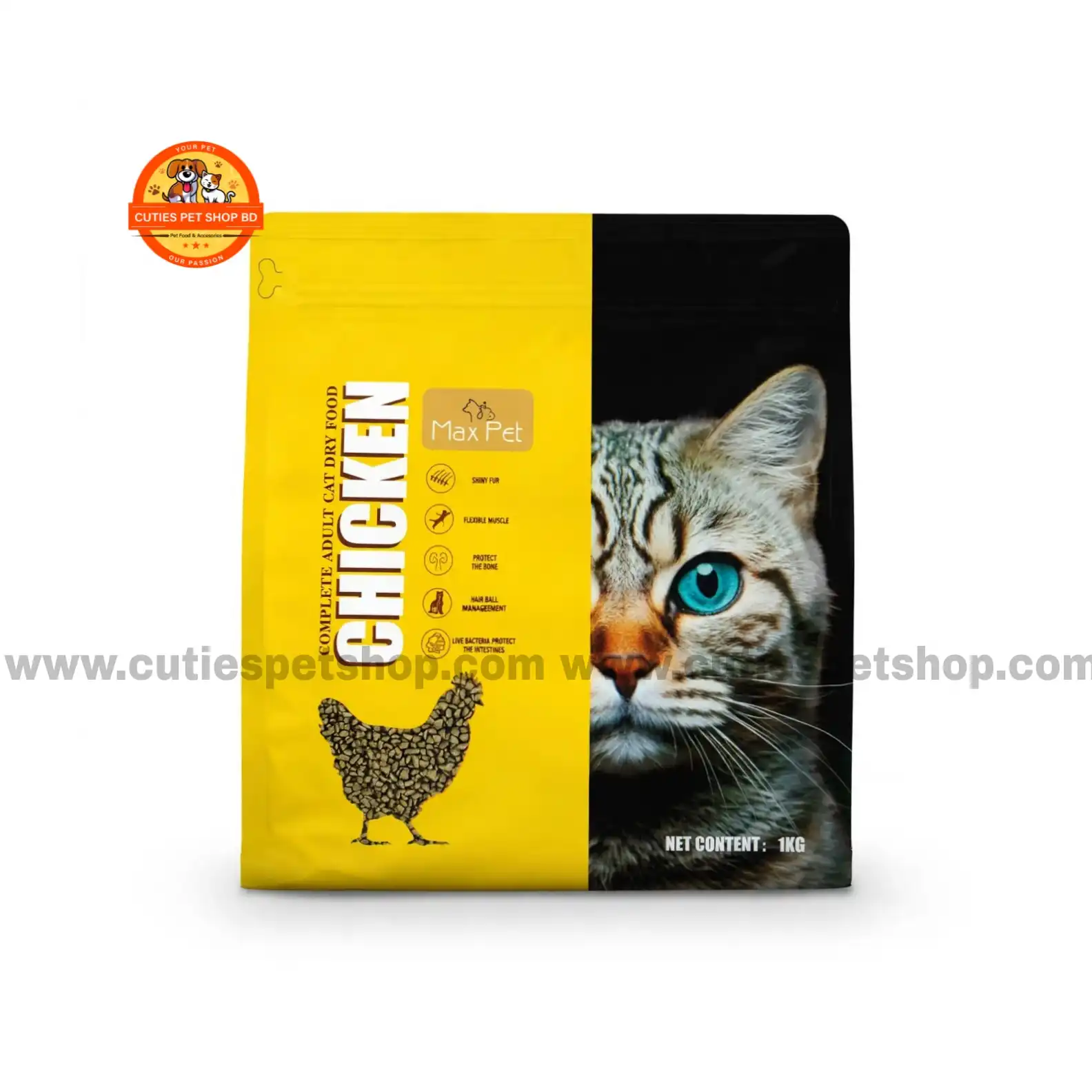 MaxPet Adult Chicken Cat Food 1kg